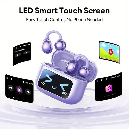 2025 M100 Stereo Headphones with Audio Visual Touch Screen